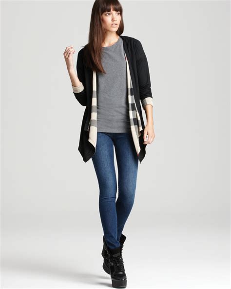 burberry london knit cardigan|burberry reversible cardigan.